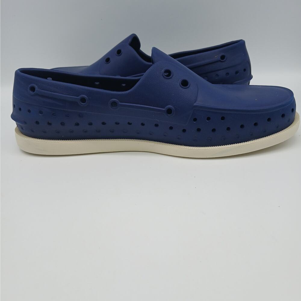 Native Unisex Howard Sugarlite Slip on Rubber Loafers Boat Shoes M8/W10 Navy - Picture 7 of 11